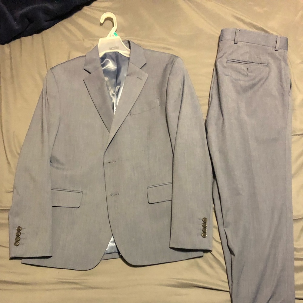 Light Blue 2 piece J Ferrar Suit